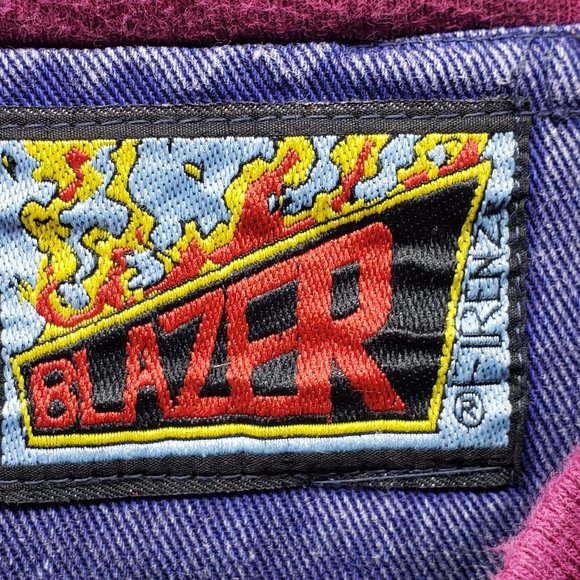 Vintage Multicolor Denim Pullover Jacket- Size L - Picture 7 of 11